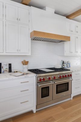 Interior, Kitchen, Stainless Steel Appliances, Wooden Beams, Wood Texture Flooring