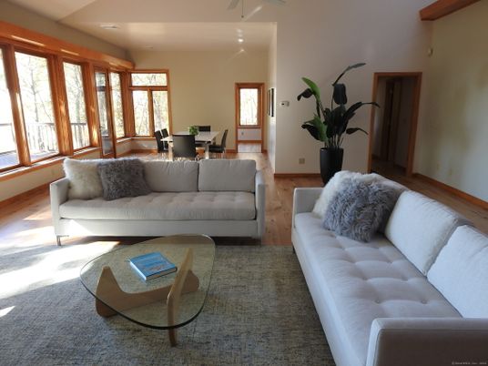 Dining room, Interior, Living room, Recessed Lighting, Wood Texture Flooring