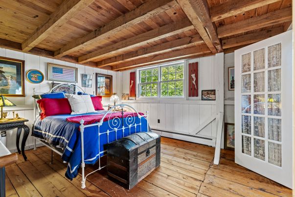 Bedroom, Interior, Wooden Beams, Wooden Ceilings, Wood Texture Flooring