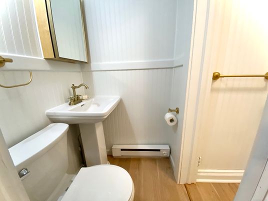 Bathroom, Interior, Wood Texture Flooring
