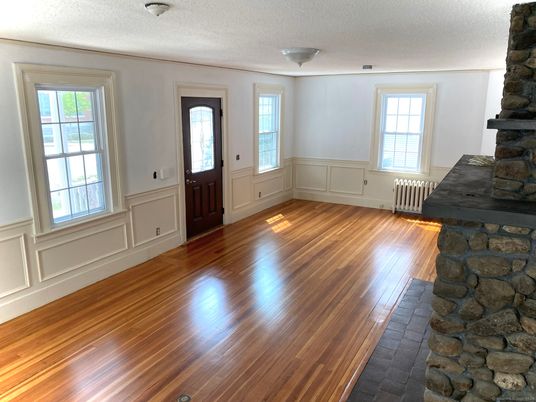 Interior, Stone Walls, Wood Texture Flooring