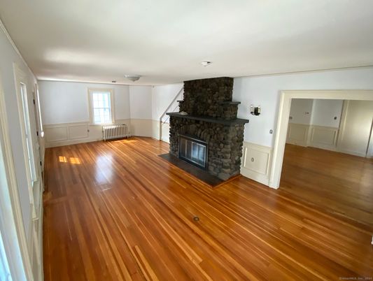 Empty room, Fireplace, Interior, Wood Texture Flooring