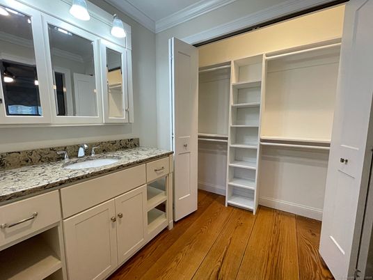 Interior, Walk-in Closets, Wood Texture Flooring