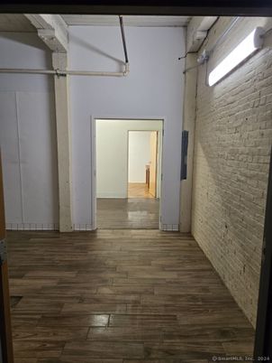 Empty room, Interior, Stone Walls, Wood Texture Flooring