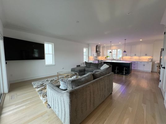 Interior, Kitchen, Living room, Pendant Lights, Recessed Lighting, Wood Texture Flooring