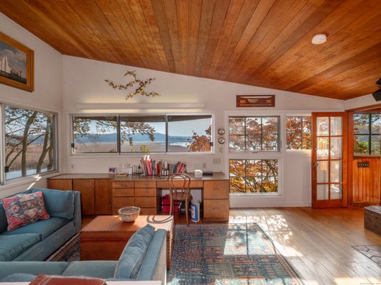 Home Office, Interior, Wooden Ceilings, Wood Texture Flooring