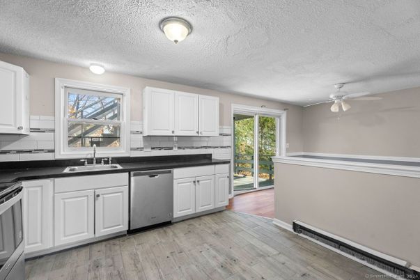 Interior, Kitchen, Wood Texture Flooring