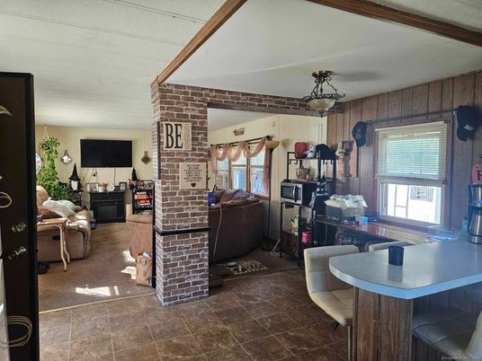 Interior, Living room, Stone Walls