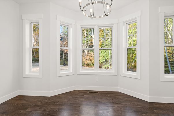 Chandelier, Empty room, Interior, Wood Texture Flooring