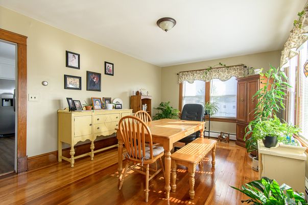 Dining room, Interior, Wood Texture Flooring