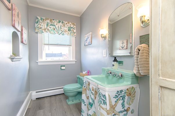 Bathroom, Interior, Wood Texture Flooring