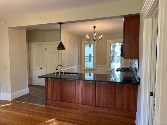 Chandelier, Interior, Kitchen, Pendant Lights, Wood Texture Flooring