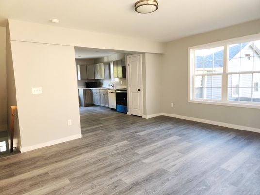 Empty room, Interior, Kitchen, Wood Texture Flooring