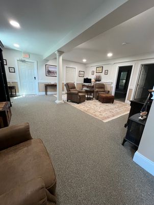 Interior, Living room, Recessed Lighting