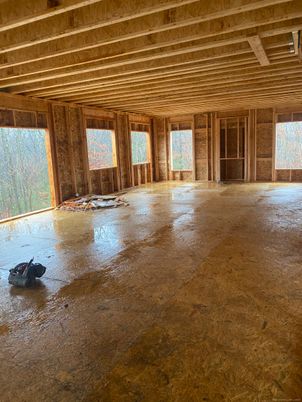 Empty room, Interior, Wooden Beams, Wooden Walls
