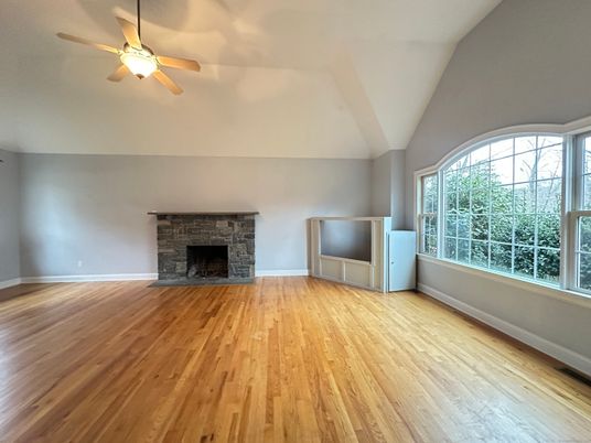 Empty room, Fireplace, Interior, Wood Texture Flooring
