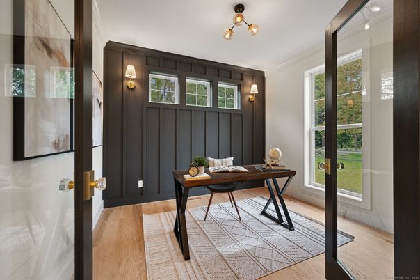Home Office, Interior, Wood Texture Flooring