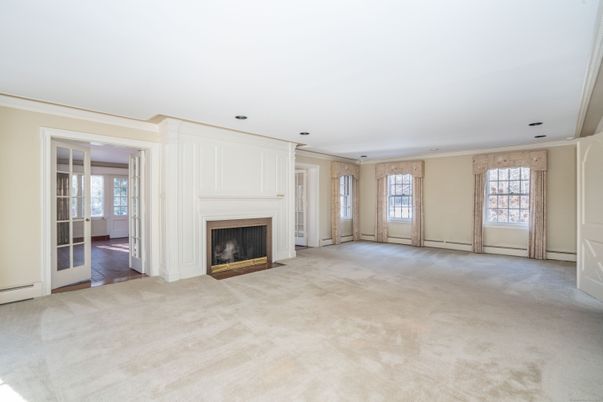 Empty room, Fireplace, Interior
