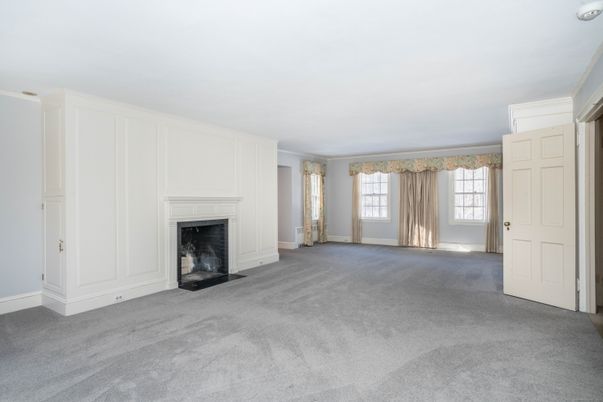 Empty room, Fireplace, Interior