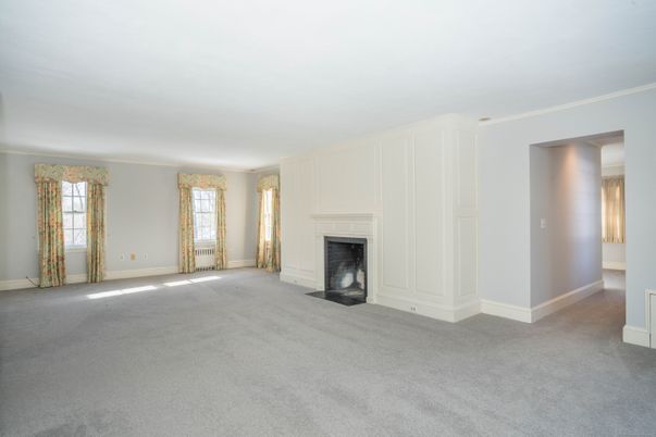 Empty room, Fireplace, Interior