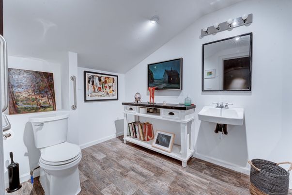 Bathroom, Interior, Wood Texture Flooring