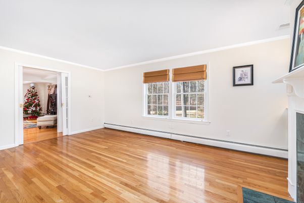 Empty room, Fireplace, Interior, Wood Texture Flooring