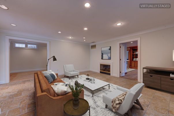 Fireplace, Interior, Living room, Recessed Lighting