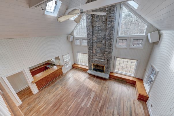 Fireplace, Interior, Wood Texture Flooring