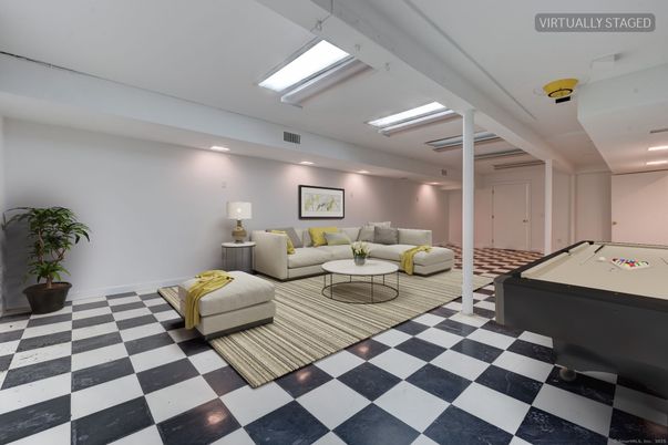 Billiard Table, Game Room, Interior, Living room, Recessed Lighting