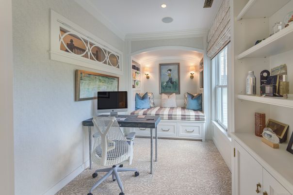 Home Office, Interior, Recessed Lighting
