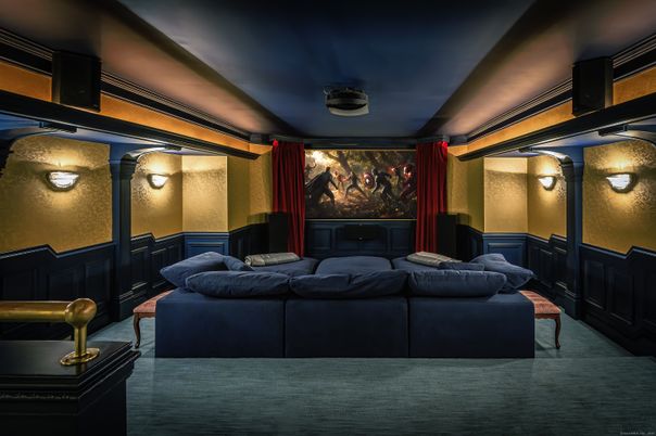 Interior, Projection Screen, Theatre Room