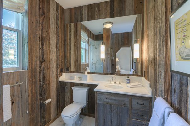 Bathroom, Interior, Wooden Walls