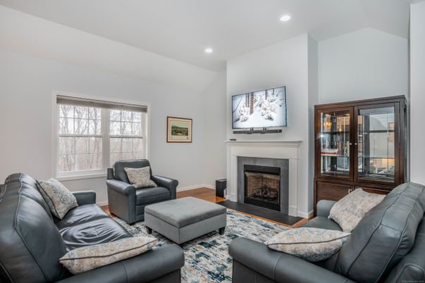 Fireplace, Interior, Living room, Recessed Lighting