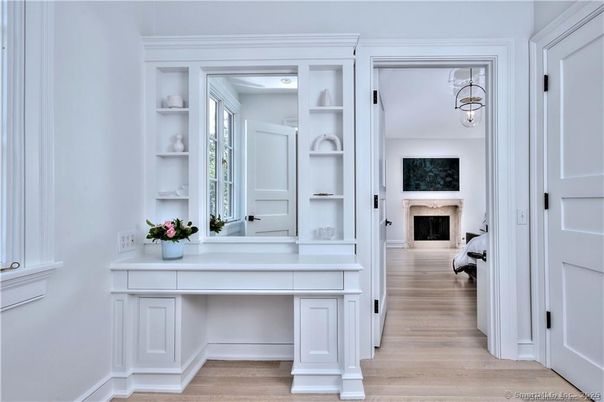 Fireplace, Interior, Wood Texture Flooring