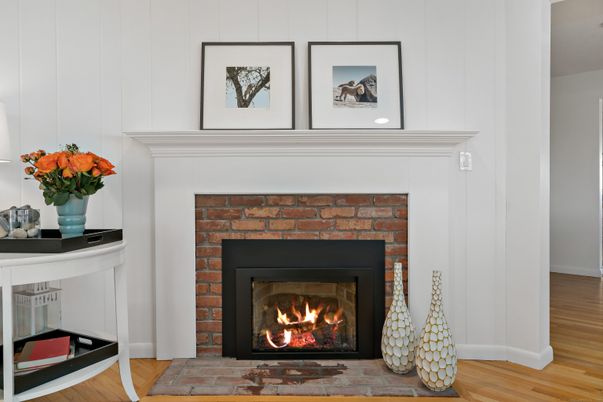 Fireplace, Interior, Wood Texture Flooring