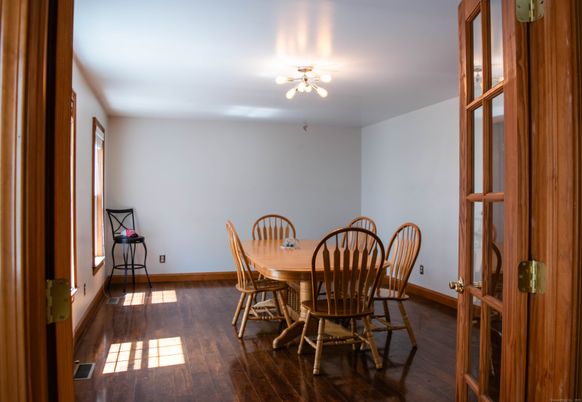 Dining room, Interior, Wood Texture Flooring