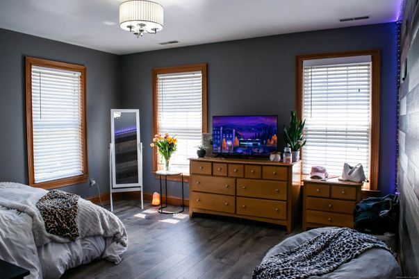 Bedroom, Interior, Wood Texture Flooring