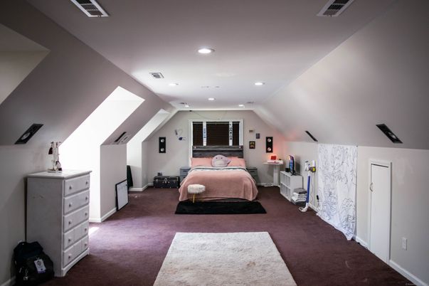 Bedroom, Interior, Recessed Lighting