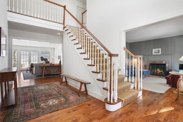 Fireplace, Interior, Wood Texture Flooring
