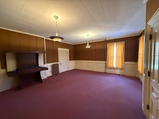 Empty room, Interior, Pendant Lights
