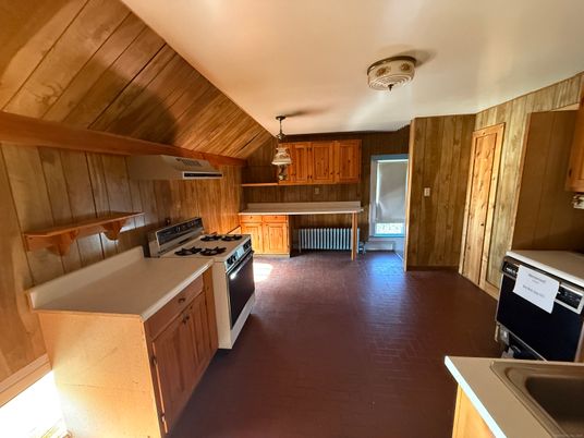 Interior, Kitchen, Pendant Lights, Wooden Ceilings, Wood Texture Flooring
