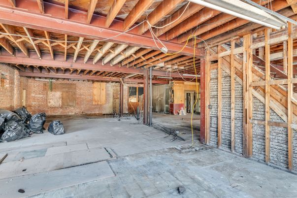 Interior, Stone Walls, Wooden Beams