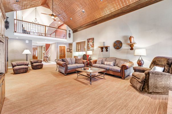 Interior, Living room, Recessed Lighting