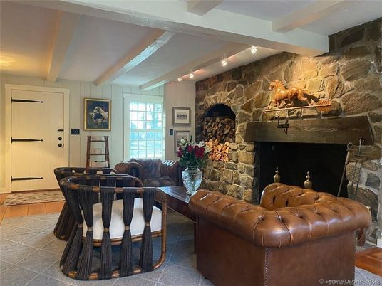 Fireplace, Interior, Living room, Stone Walls