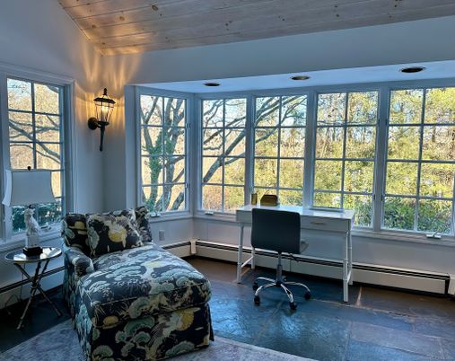 Home Office, Interior, Wooden Ceilings, Wood Texture Flooring