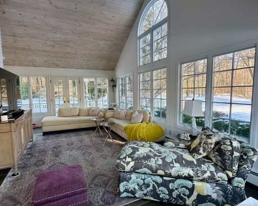 Interior, Living room, Sun Room, Wooden Ceilings