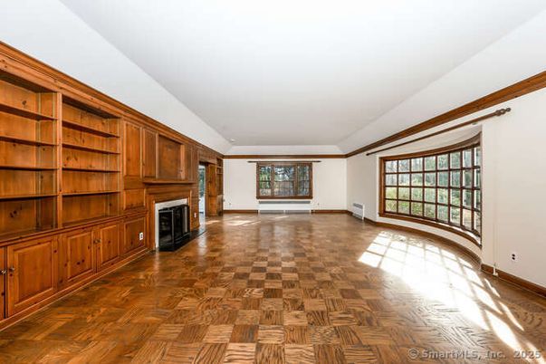 Empty room, Fireplace, Interior, Wood Texture Flooring