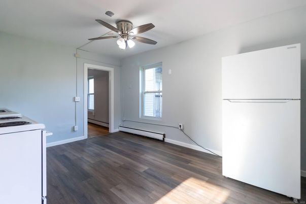 Empty room, Interior, Kitchen, Wood Texture Flooring
