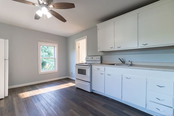 Interior, Kitchen, Wood Texture Flooring