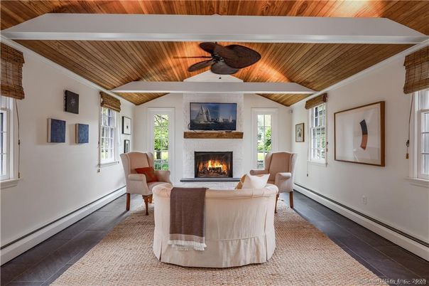 Fireplace, Interior, Living room, Wooden Ceilings, Wood Texture Flooring